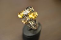 Bague ALFIERI St JOHN - Citrine - quartz fum - Di